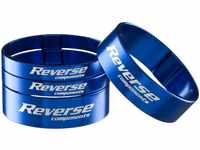 Reverse Reverse Alu Vorbau / SCS Spacer Set 1 1/8'' 2x 5mm 2x 10mm dunkel blau