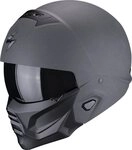 Scorpion Exo Motorradhelm EXO-Combat II Graphite Helm, vorbereitet f&uuml;r