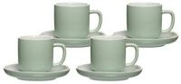 Ritzenhoff & Breker Tasse Jasper Espressotassen mit Untertassen 100 ml, 8-tlg.,