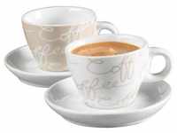Ritzenhoff & Breker CORNELLO Espresso Set creme 4-teilig