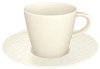 Villeroy & Boch Tasse Manufacture Rock Espressotasse mit Untertasse, 1-tlg.,