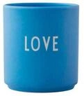 Design Letters Becher Favourite Cup Love Himmelblau, Porzellan