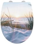 WENKO WC-Sitz Baltic, gl&auml;nzender Toilettensitz aus Thermoplast mit Motiv,