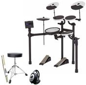 Roland Audio E-Drum Roland TD-02KV E-Drum Schlagzeug mit Zubeh&ouml;r-Set
