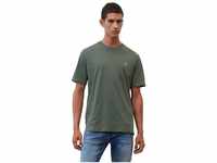 Marc O'Polo T-Shirt Logo-T-Shirt aus Bio-Baumwolle, grün