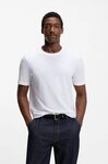 BOSS T-Shirt Tiburt mit Jacquard-Struktur, regular fit