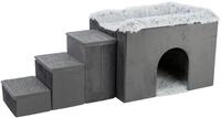 TRIXIE Tierh&ouml;hle H&ouml;hle Harvey mit Treppe f&uuml;r Hunde - grau/wei&szlig;-schwarz -...
