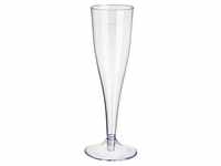 Starpak Kunststoff-Sektglas 0,1 l glasklar 10 Stück