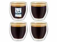 Creano Teeglas Creano doppelwandige Espresso-Gläser, 4er-Set 100ml...