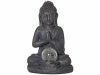 Star Trading LED Solar Dekoleuchte Buddha in Anthrazit 0,06W IP44 mit...