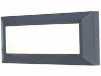 Lutec LED Außenwandleuchte Helena aus Aluminiumdruckguss in Anthrazit schwarz