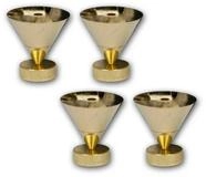 Dynavox D&auml;mpfer 4er Set Sub-Watt-Absorber, 22-24mm, Messing