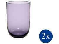 like. by Villeroy & Boch Gläser-Set Lavender Longdrinkbecher Set 2tlg., Glas