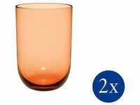 like. by Villeroy & Boch Gläser-Set Apricot Longdrinkbecher Set 2tlg., Glas