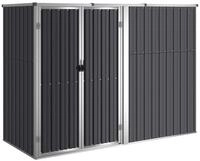 vidaXL Garten-Ger&auml;teschrank 225 x 89 x 161 cm Ger&auml;teschuppen Anthrazit...
