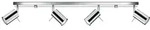 SOLLUX lighting Deckenleuchte Deckenleuchte Ring 4L Chrom, Nicht enthalten