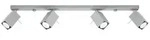 SOLLUX lighting Deckenleuchte Deckenleuchte Merida 4L Grau, Nicht enthalten...
