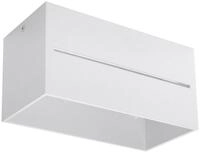 SOLLUX lighting Deckenleuchte Deckenleuchte Lobo 2 Wei&szlig;, Nicht enthalten