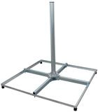 PremiumX SAT-Halterung Balkonst&auml;nder PROFI 4x 50x50cm Stahl 1m Mast 60mm
