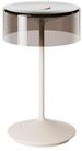 SIGOR LED Tischleuchte Akku-Glasleuchte NUMOTION d&uuml;nenbeige, Dimmbar, LED fest