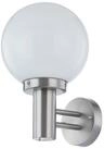 Lindby Au&szlig;en-Wandleuchte Nada, Edelstahl Alu IP44, 1 x 60 W