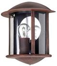 Lindby Au&szlig;en-Wandleuchte Maelis, Metall, Braun IP44, 1 x 9,0 W LED