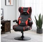 Vinsetto Schreibtischstuhl h&ouml;henverstellbarer Gaming Stuhl mit Wippfunktion