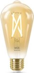 WiZ LED-Filament Filament 50W E27 Edison Amber PF Box Doppelpack, E27,...