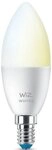 WiZ LED-Leuchtmittel White 40W E14 Kerzenform Tunable matt Doppelpack, E14,
