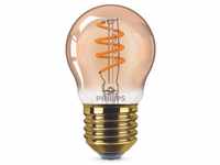 Philips LED-Leuchtmittel LED Lampe ersetzt 15W, E27 Tropfenform P45, gold,...