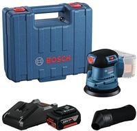 BOSCH Akku-Exzenterschleifer GEX 185-LI, max. 10000 U/min, 20000 U/min, Mit 1x...