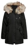 KIDS ONLY Winterjacke KOGIRIS FUR PARKA OTW mit elastischem Taillengummi