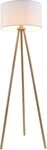 Briloner Leuchten Stehlampe 1379016 Floor, ohne Leuchtmittel, Warmwei&szlig;, Holz Stativ,