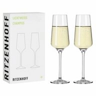 Ritzenhoff Champagnerglas Lichtweiss Julie 001, 2-tlg., Kristallglas
