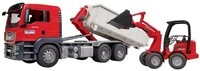 Bruder&reg; Spielzeug-LKW MAN TGS LKW,Abrollcont.,Sch&auml;ffer Hoflad 3767