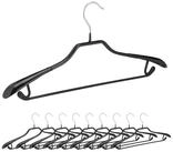 relaxdays Kleiderb&uuml;gel 50 x schwarze Anzugb&uuml;gel rutschfest