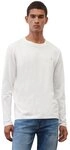 Marc O'Polo Langarmshirt mit dezentem Logo-Print vorne