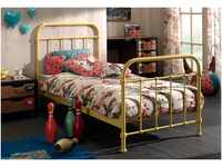Vipack Kinderbett, Metallbett, Jugendbett, Einzelbett mit Lattenrost