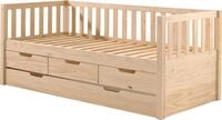 Vipack Einzelbett mit Schubladen, Kiefer massiv, viel Stauraum und zeitloses...