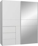 FORTE Schwebet&uuml;renschrank Winn2 mit Spiegel und 3 Schubk&auml;sten