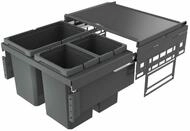 Naber Einbaum&uuml;lleimer NABER Cox&reg; Base 360 S/600-3, ohne Biodeckel, anthrazit,...