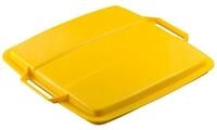 DURABLE Papierkorb Abfalleimer DURABIN FLIP VEH2012030 52x61x49cm grau/gelb