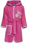 Playshoes Kinderbademantel Frottee-Bademantel Flamingo rot 134/140