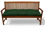 Beautissu Bankauflage Bankauflage Flair BK, ca.180x50x10cm, Dunkelgr&uuml;n,...