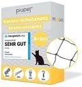 Piupet Tiersicherheitsnetz Katzennetz Drahtverst&auml;rkt I Befestigungsset inkl. I