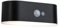 Paulmann LED Au&szlig;en-Wandleuchte Solar Adya IP44 3000K 200lm Schwarz, LED fest