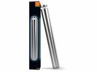 Ledvance Außen-Wandleuchte stainless steel, 6W, warmweiß, 360lm, IP44,