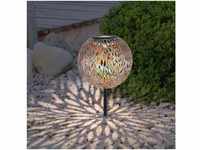 Globo LED Solarleuchte Solarleuchte Garten Kugel 18 cm Solarlampe Außen