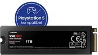 Samsung 990 PRO Heatsink interne SSD (1TB) 7450 MB/S Lesegeschwindigkeit, 6900...
