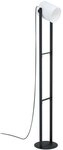 EGLO Stehlampe HORNWOOD 1, ohne Leuchtmittel, schwarz / L23 x H140 x B23 cm /